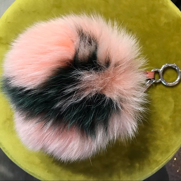 Fendi ABC fur Pom Pom large key bag charm - Picture 6 of 6
